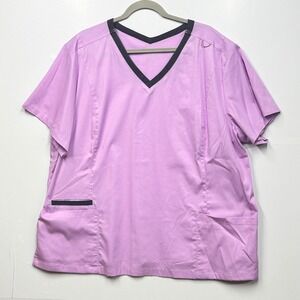 Matrix by Maevn Lavender Scrub Top V-Neck Short Sleeve Medical Uniform‎ 3XL